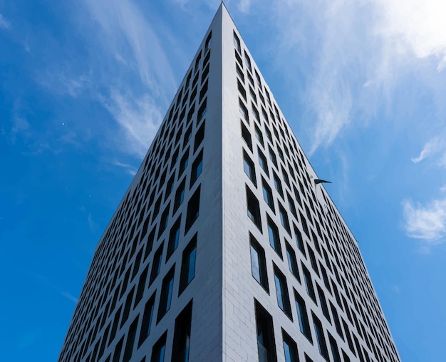 Vector de centre d'affaires commercial extérieur d'un immeuble de bureaux moderne