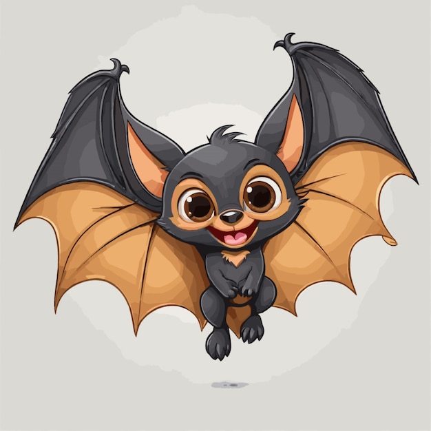 Vecteur vector de chauve-souris sur fond blanc