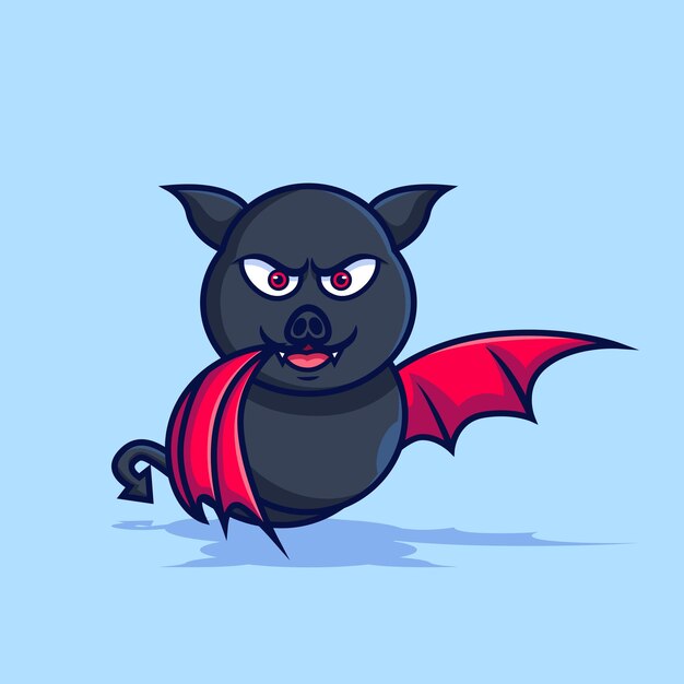 Vecteur vector de chauve-souris mignon vector de dessin animé de chauves- souris mignon