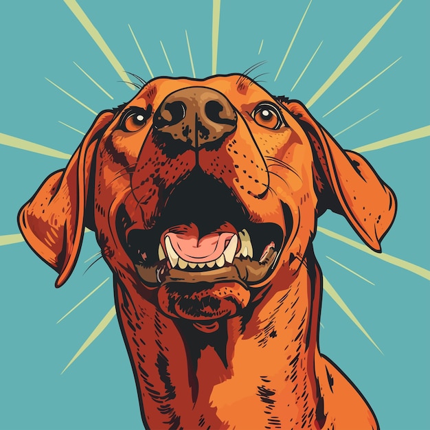 Vector de chien mignon