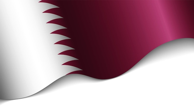 Vector Cœur Patriotique Avec Drapeau Du Qatar Un élément D'impact Pour L'utilisation Que Vous Voulez En Faire