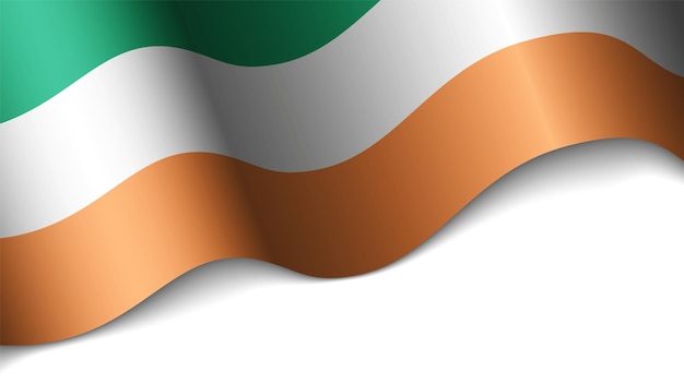 Vecteur vector cœur patriotique avec drapeau d'irlande un élément d'impact pour l'utilisation que vous voulez en faire