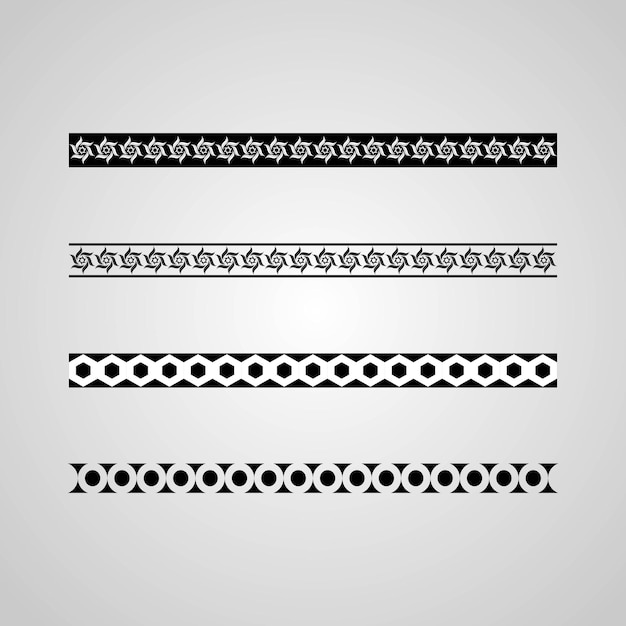 Vector de contour et de bordure noir png noir