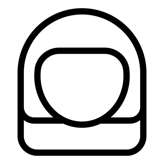 Vector de contour de l'icône de la coiffure de la femme musulmane Carrière féminine