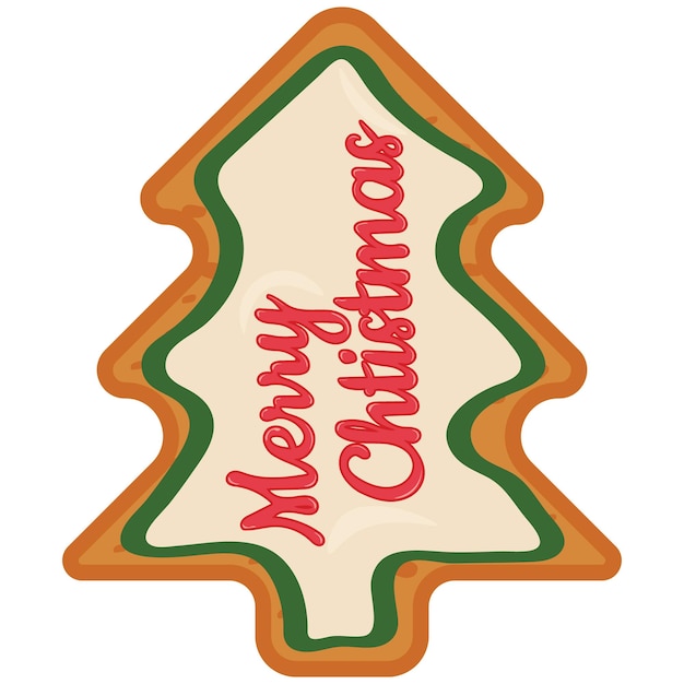 Vector coockies de Noël vue du haut Collection de biscuits au gingembre