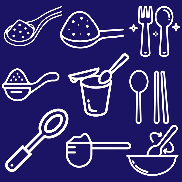 Vecteur vector de cuillère pour les éléments de cuisine