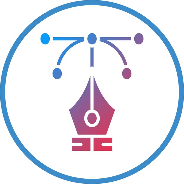 Vecteur vector design anchor point icon style