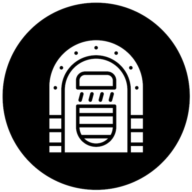 Vecteur vector design jukebox icon style