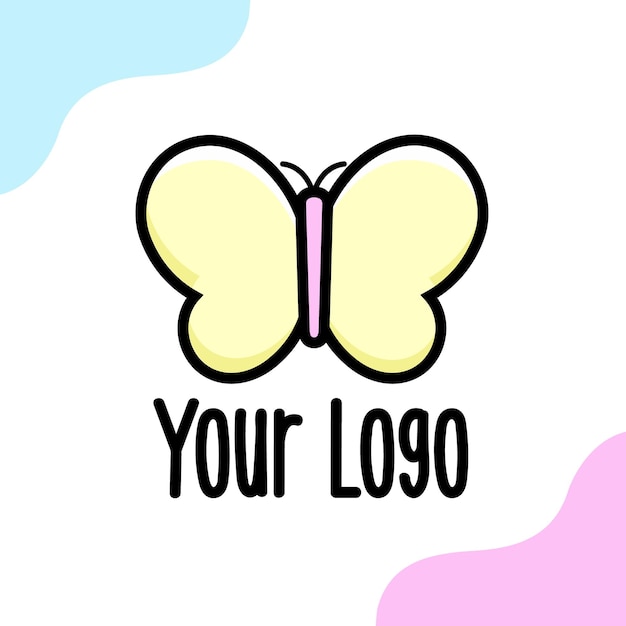 Vector de design de logo à papillon