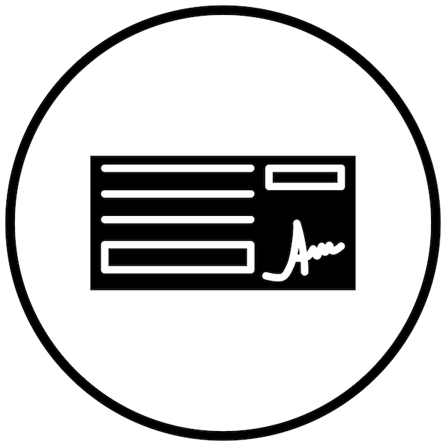 Vector Design Vérifiez le style de l'icône