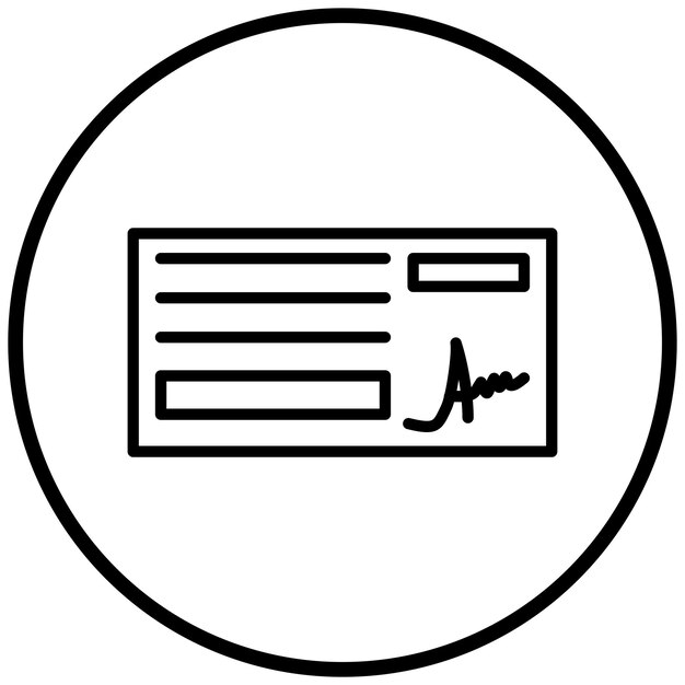 Vector Design Vérifiez le style de l'icône