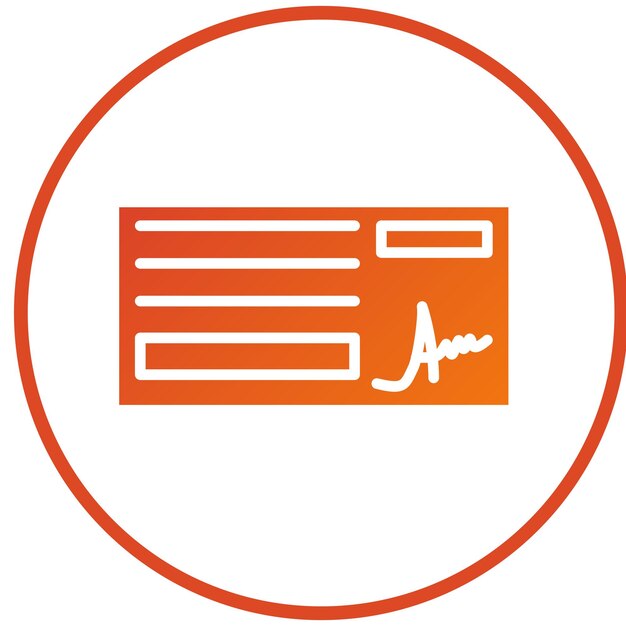 Vector Design Vérifiez le style de l'icône