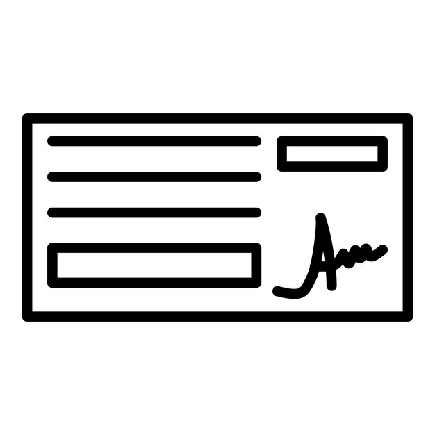 Vector Design Vérifiez le style de l'icône