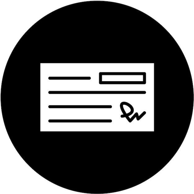 Vector Design Vérifiez le style de l'icône