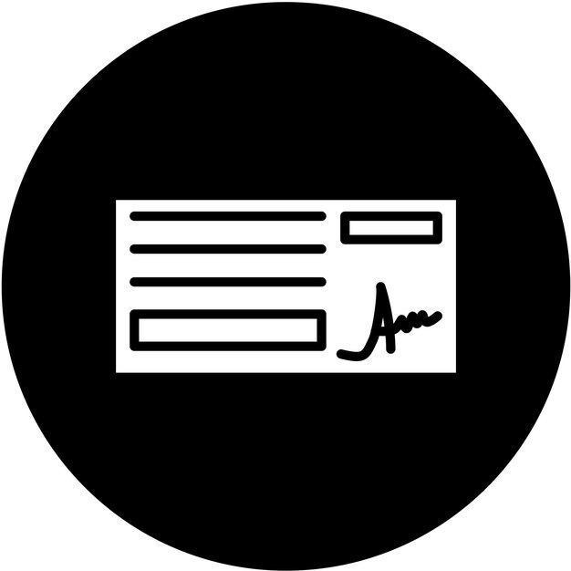 Vector Design Vérifiez le style de l'icône
