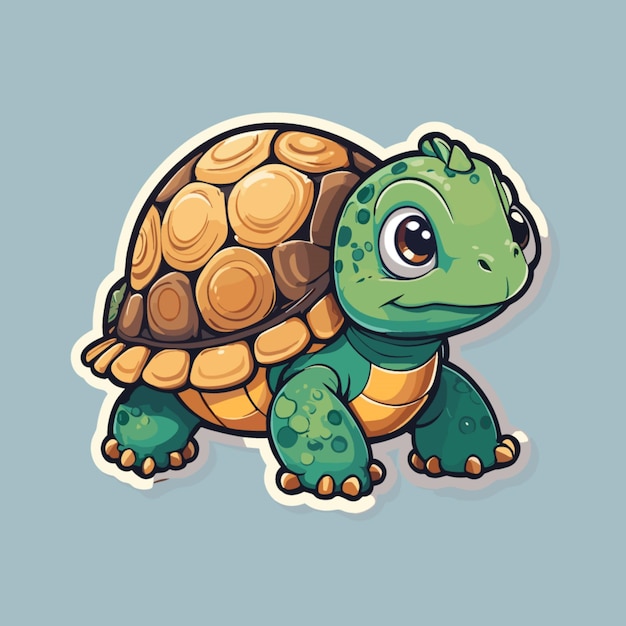 Vecteur vector de dessin animé de tortue