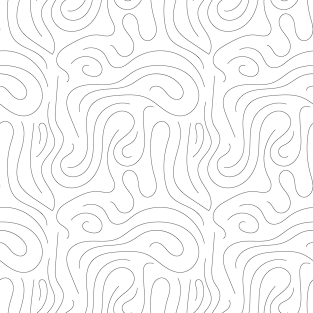 Vector dessiné à la main forme abstraite motif répété motif sans couture motif design d'arrière-plan