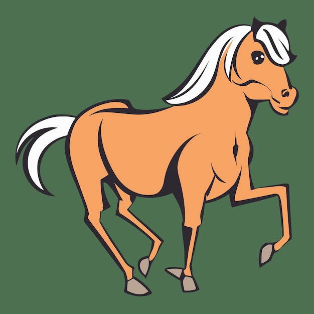 Vector De Dessins Animés De Chevaux Mignons