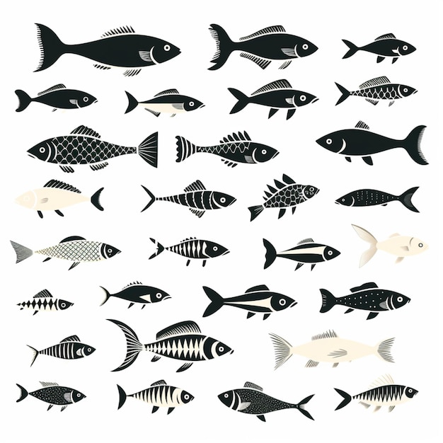 Vecteur vector de dessins animés de poissons