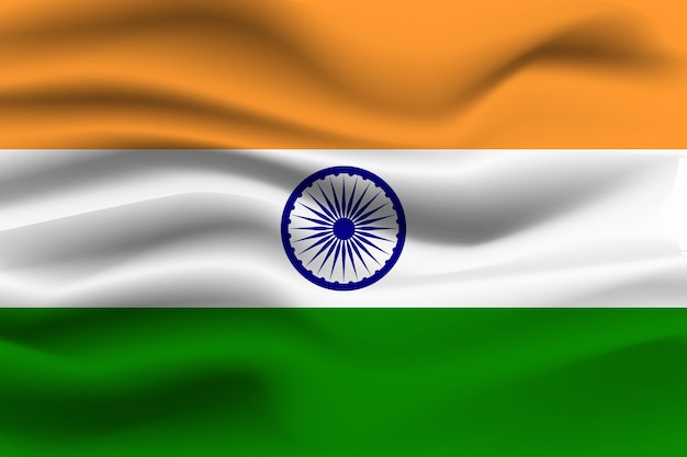 Vector Du Drapeau De L'inde