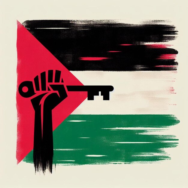 Vecteur vector du drapeau de la palestine