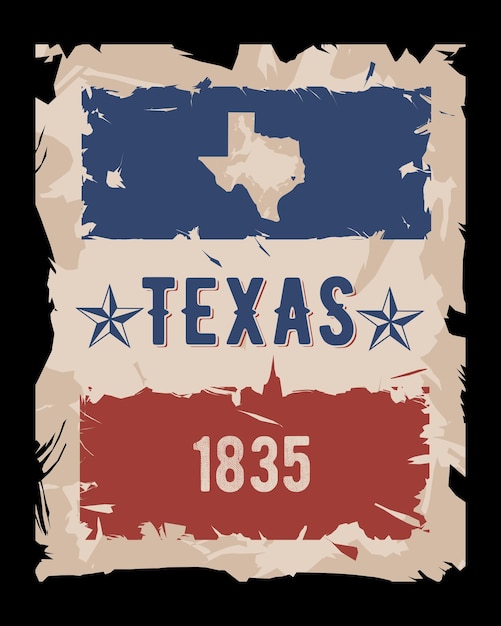 Vecteur vector du texas papier vintage parfait pour l'impression appare etc