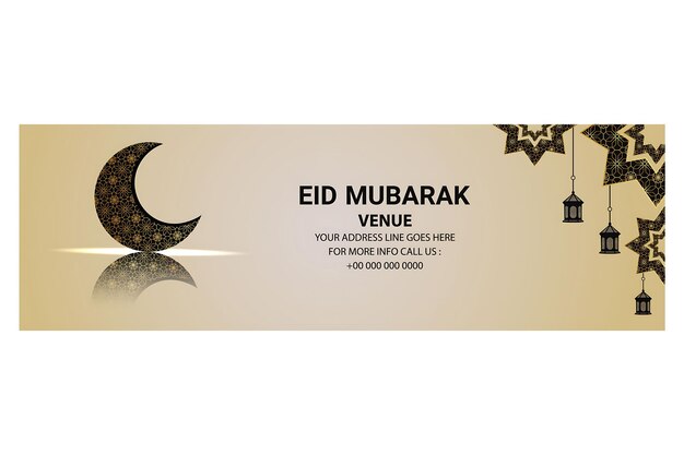 Vecteur vector eid mubarak à l'arrière-plan