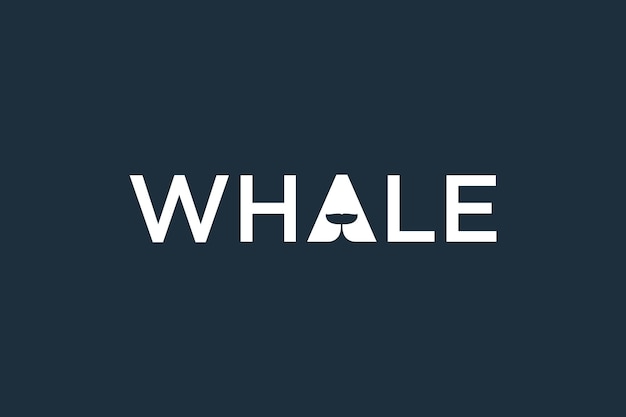 Vector d'élément de conception de baleine avec une idée de concept créatif moderne