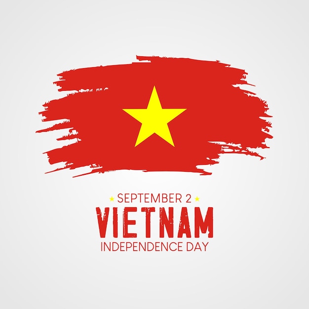 Vecteur vector de la fête de l'indépendance du vietnam joyeux jour de l'indifférence du vietnam jour national du vietnam