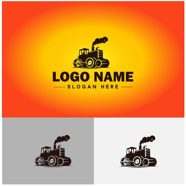 Vector D'icône De Logo De Ferme De Tracteur Pour Les Entreprises, L'application De Marque, L'icône Des Industries Agricoles, Les Machines, Le Modèle De Logo De Tracteur