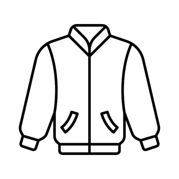 Vector D'icônes De Veste Sur Le Design à La Mode