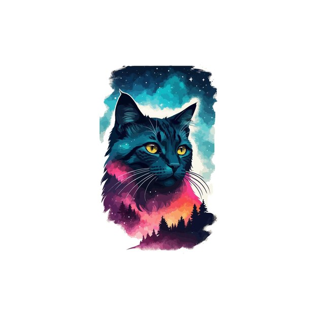 Vector D'illustration De Chat Hipster