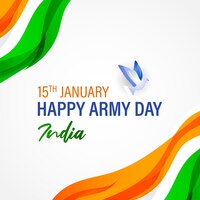 Vecteur vector illustration for indian army day background banner
