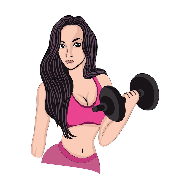 Vecteur vector illustration de la forme physique de femmes belles et en bonne santé