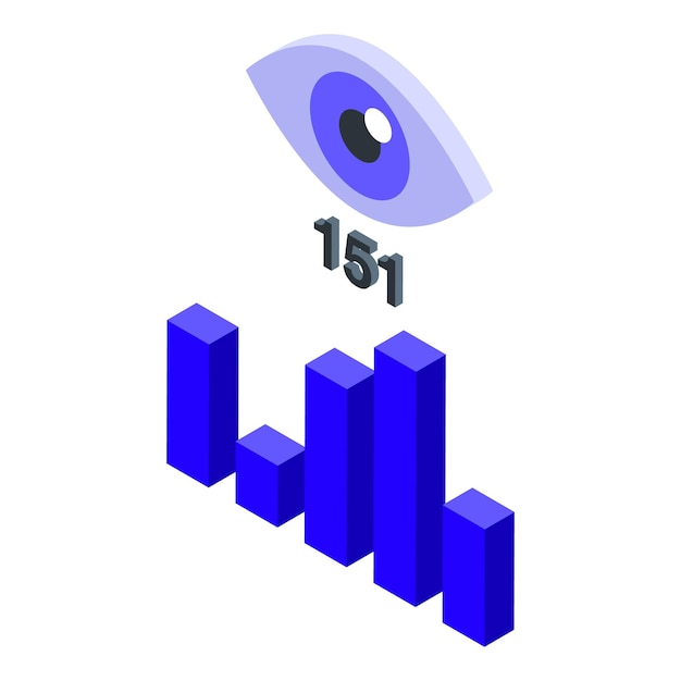 Vector isométrique de l'icône du site Web réactif Conception moderne