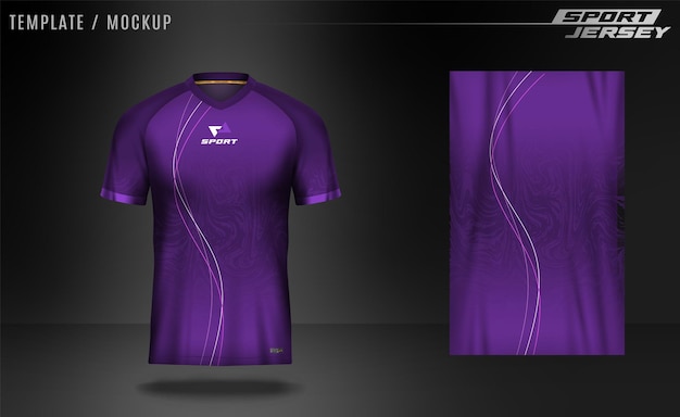 Vector jersey sport violet blanc