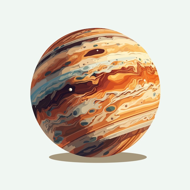 Vector Jupiter dans le style des dessins animés