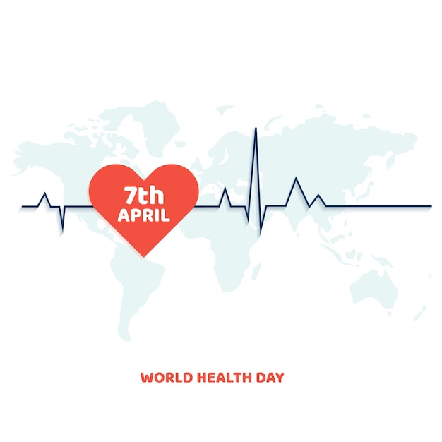 Vecteur vector libre 7 avril journée mondiale de la santé