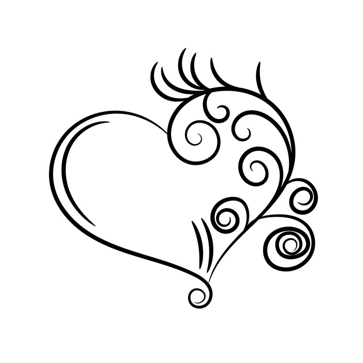 Vecteur vector libre dessiné à la main dessin plat contour de fleur simple
