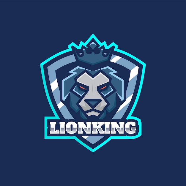 Vector Logo Illustration Roi Lion E Sport Et Style Sportif