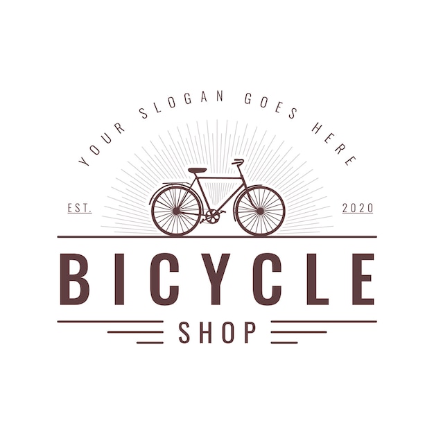 Vecteur vector de logo de vélo vintage