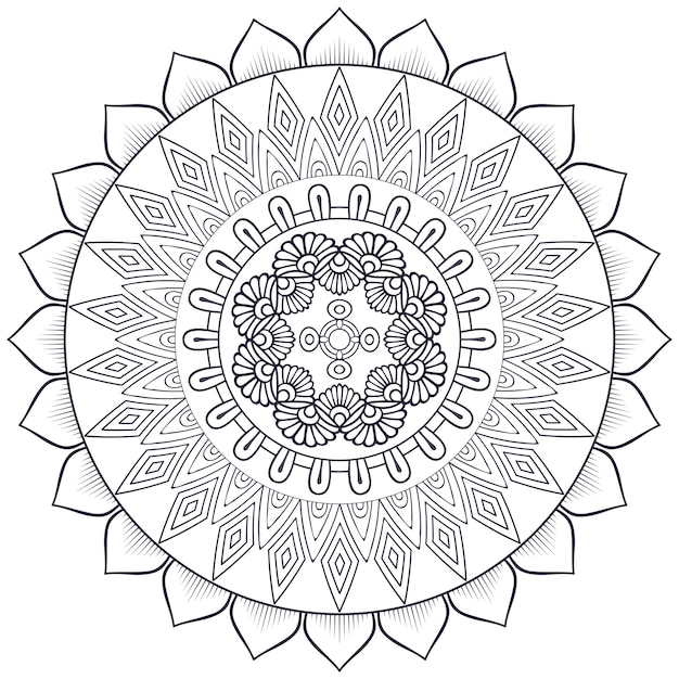 Vector Mandala indienne