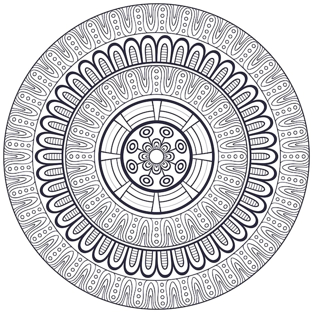 Vector Mandala indienne