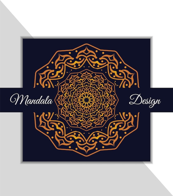 Vecteur vector moderne ornement de luxe avec fond de mandala doré