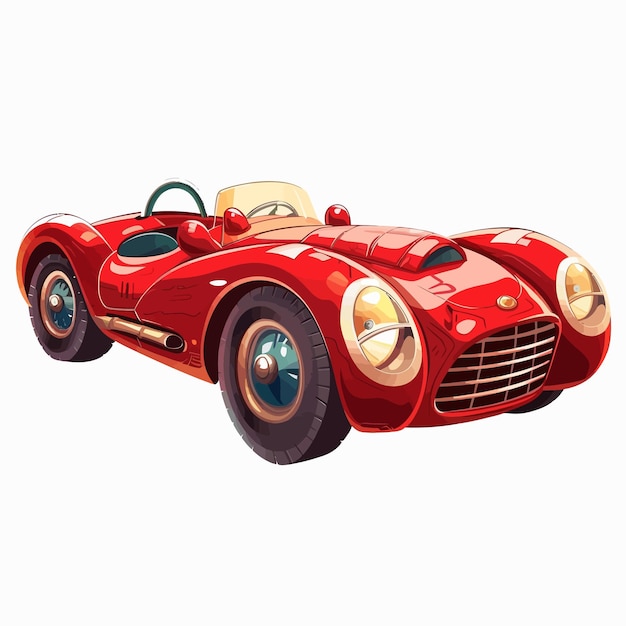 Vecteur vector_red_racing_carfunny_speedy_automobile (voiture de course rouge)