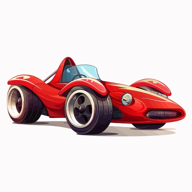 Vecteur vector_red_racing_carfunny_speedy_automobile (voiture de course rouge)