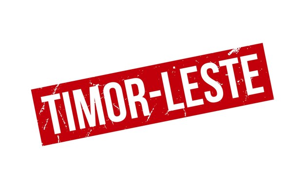 Vector De Scellés En Caoutchouc Du Timor-leste