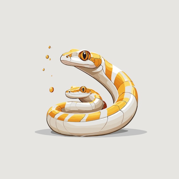 Vecteur vector de serpents sur un fond blanc