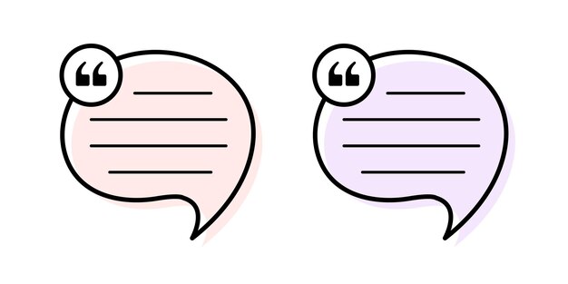 Vector Speech Bubble Frames Template Design