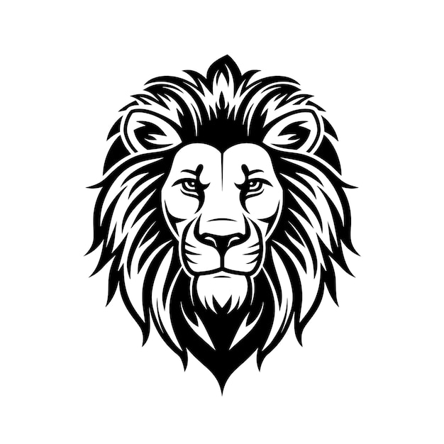 Vector stylisé de tête de lion Illustration vectorielle